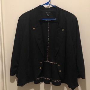Black 3/4 sleeved jacket